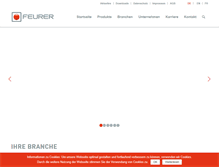 Tablet Screenshot of feurer.com